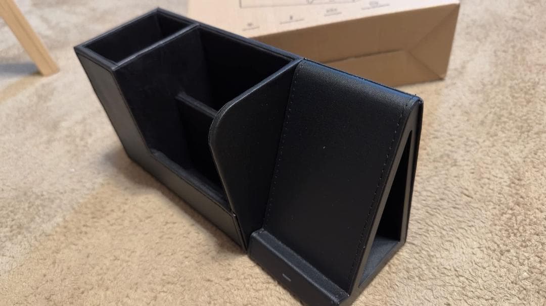 デスクオーガナイザー 多機能 卓上収納 充電機能付き