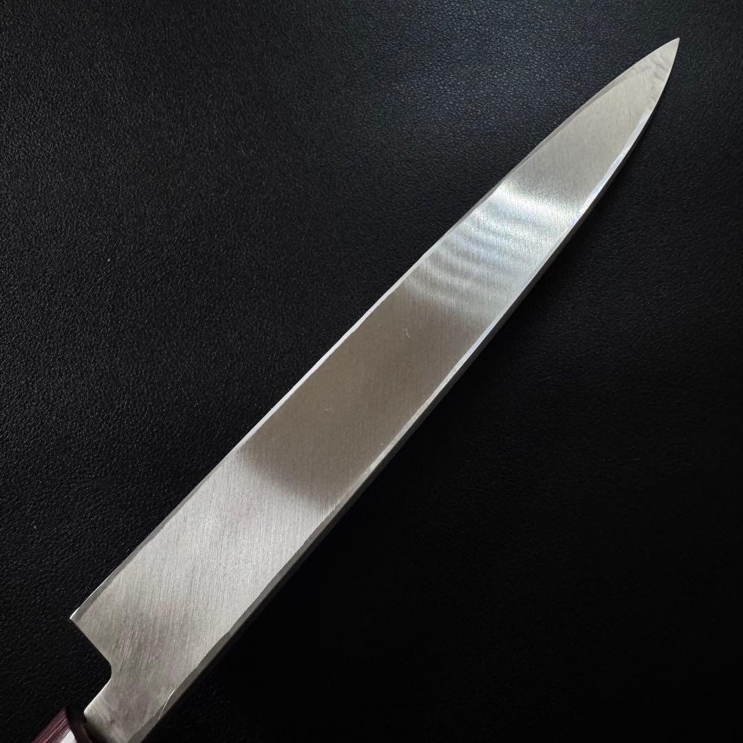 240mm ステンレス　霞 柳刃包丁　　クリ柄 和包丁　堺刃物