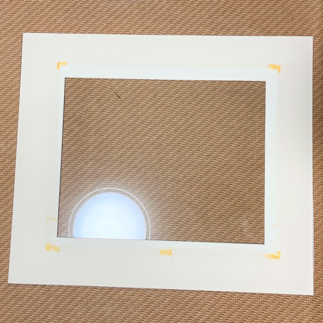 uc-75　雪だるまの写真＆ホワイトフレーム