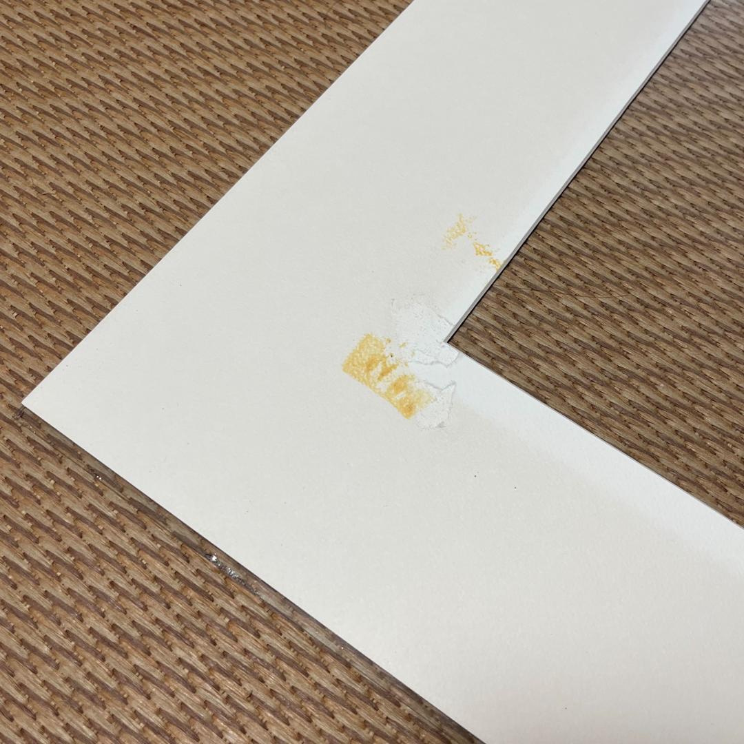 uc-75　雪だるまの写真＆ホワイトフレーム