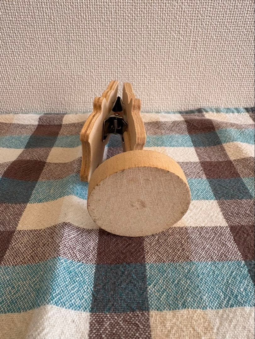 サンリオ　ザシキブタ　木製メモクリップスタンド　昭和レトロ