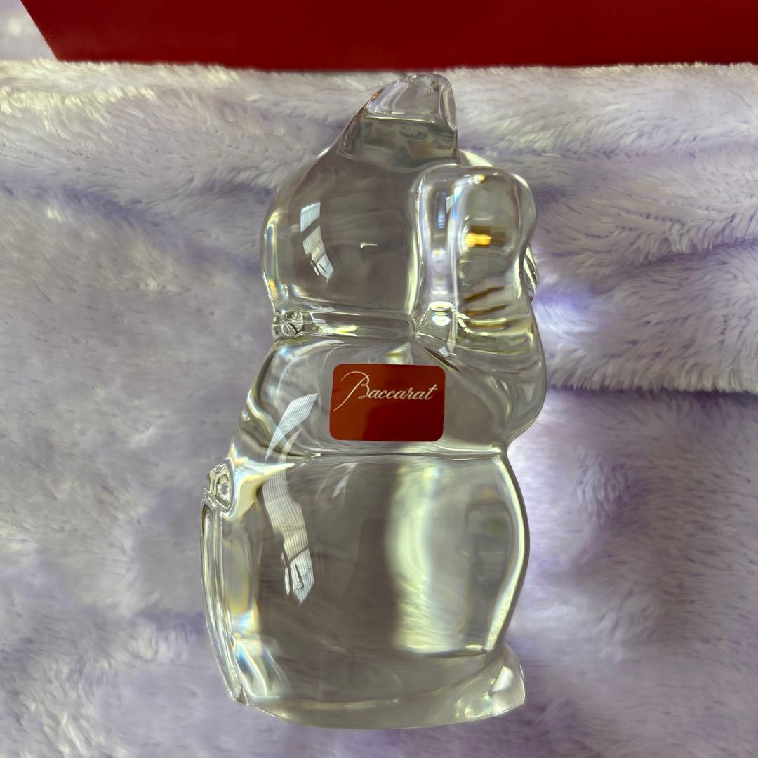 Baccarat バカラ　招き猫　クリア　ミッドナイト