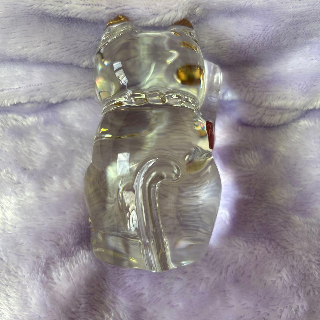 Baccarat バカラ　招き猫　クリア　ミッドナイト