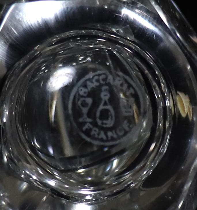 オールド・バカラ 稀少 マスタードポット ペア スプーン付属 刻印有 美品