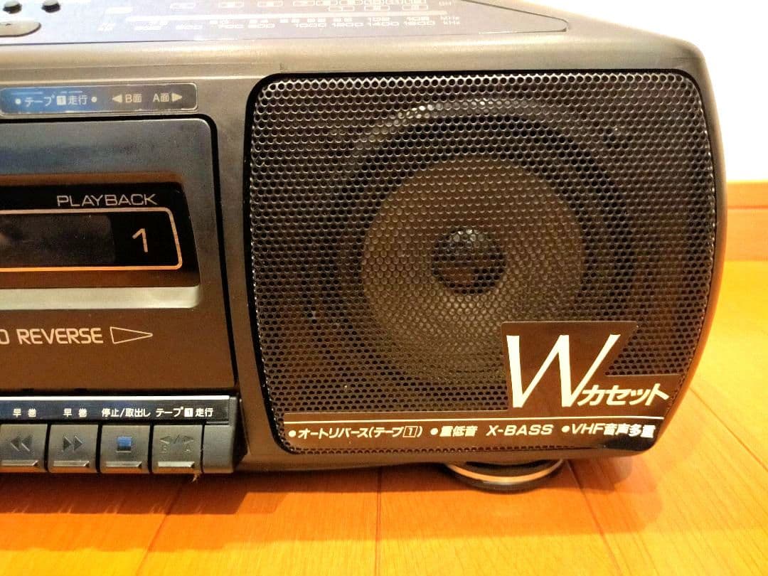 ☆CDラジカセ シャープ QT-34CD レトロ ジャンク ダブルカセット