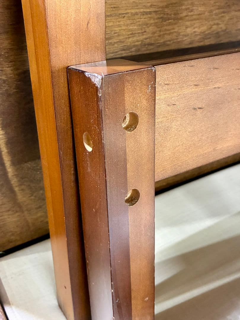 【現地引取OK】木製すのこ シングルベッド