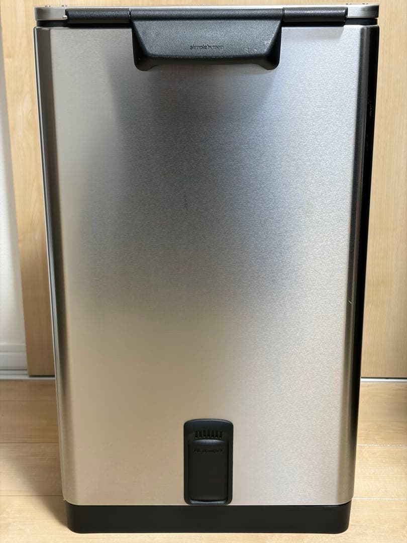 simplehuman ステンレス ゴミ箱 38L ソフトクローズ ロック機能付