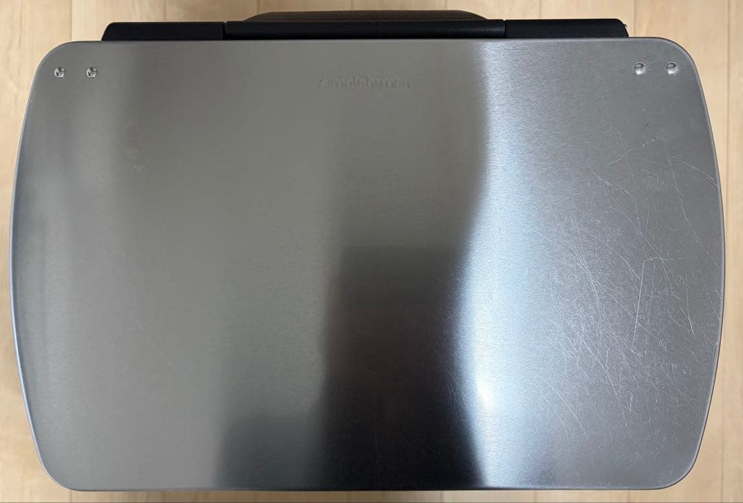 simplehuman ステンレス ゴミ箱 38L ソフトクローズ ロック機能付