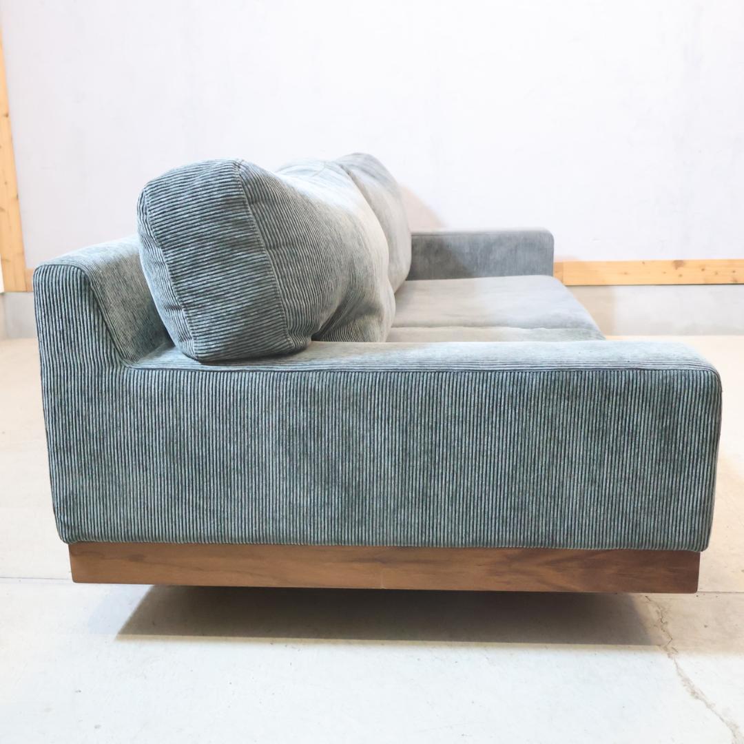 マスターウォール ウォールナット材 デニッシュ 3人掛けソファ ３シーター 3P