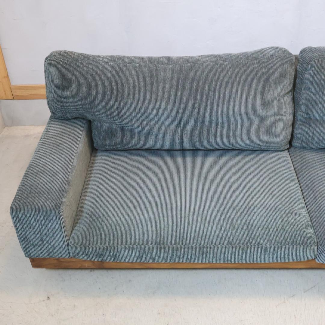 マスターウォール ウォールナット材 デニッシュ 3人掛けソファ ３シーター 3P