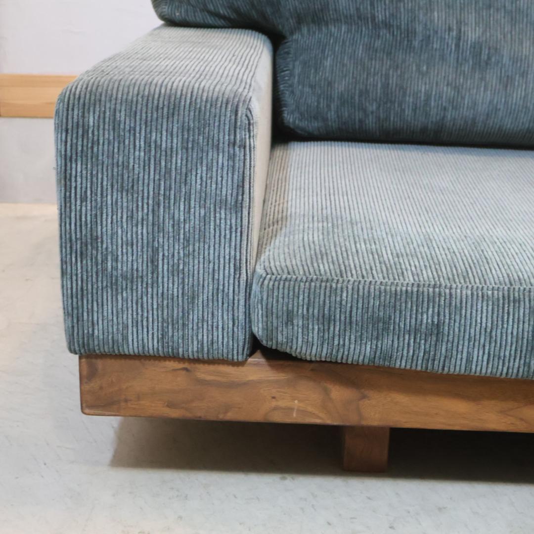 マスターウォール ウォールナット材 デニッシュ 3人掛けソファ ３シーター 3P