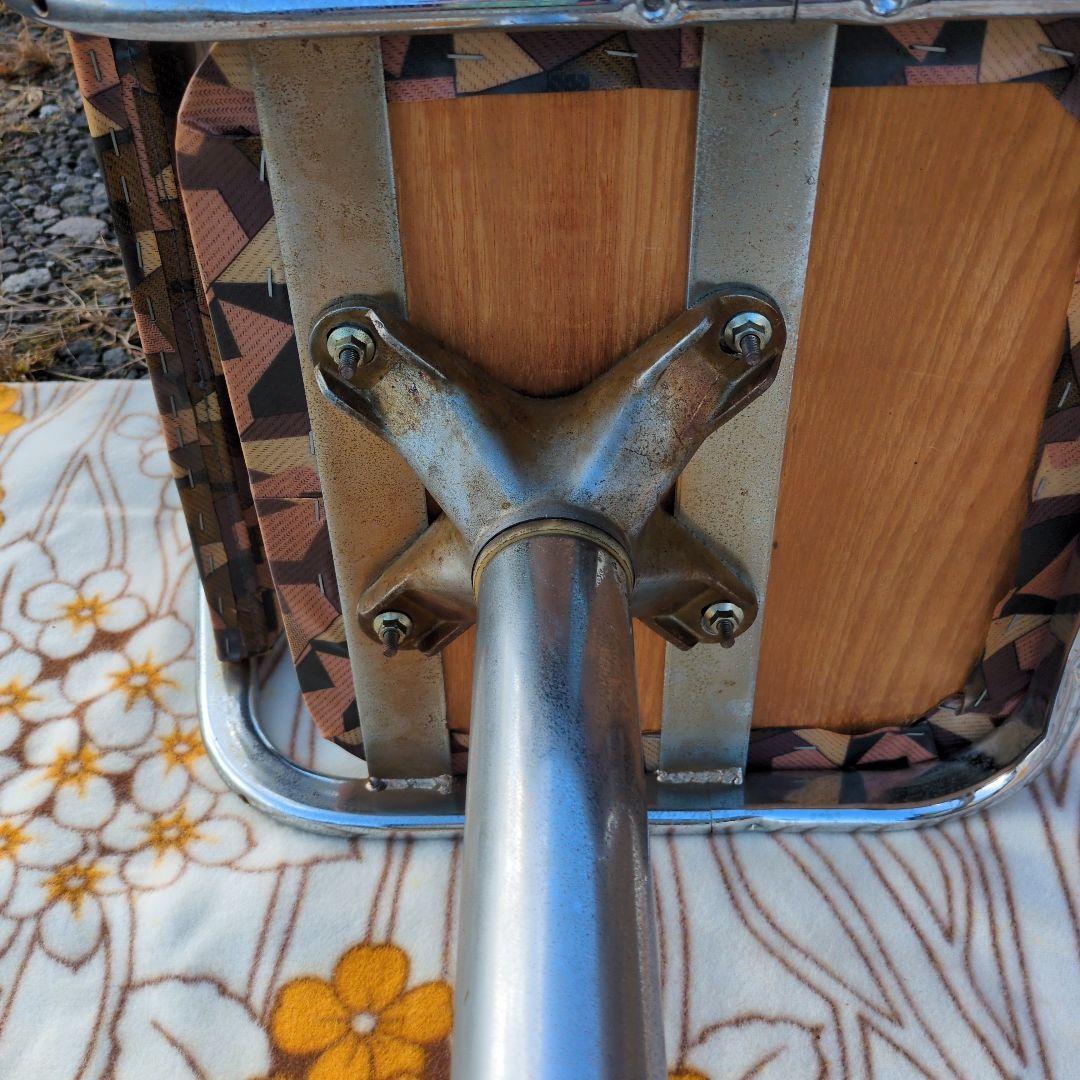 レトロ 回転 カウンターチェア ポップ スチール ビニール合皮 ショップ カフェ