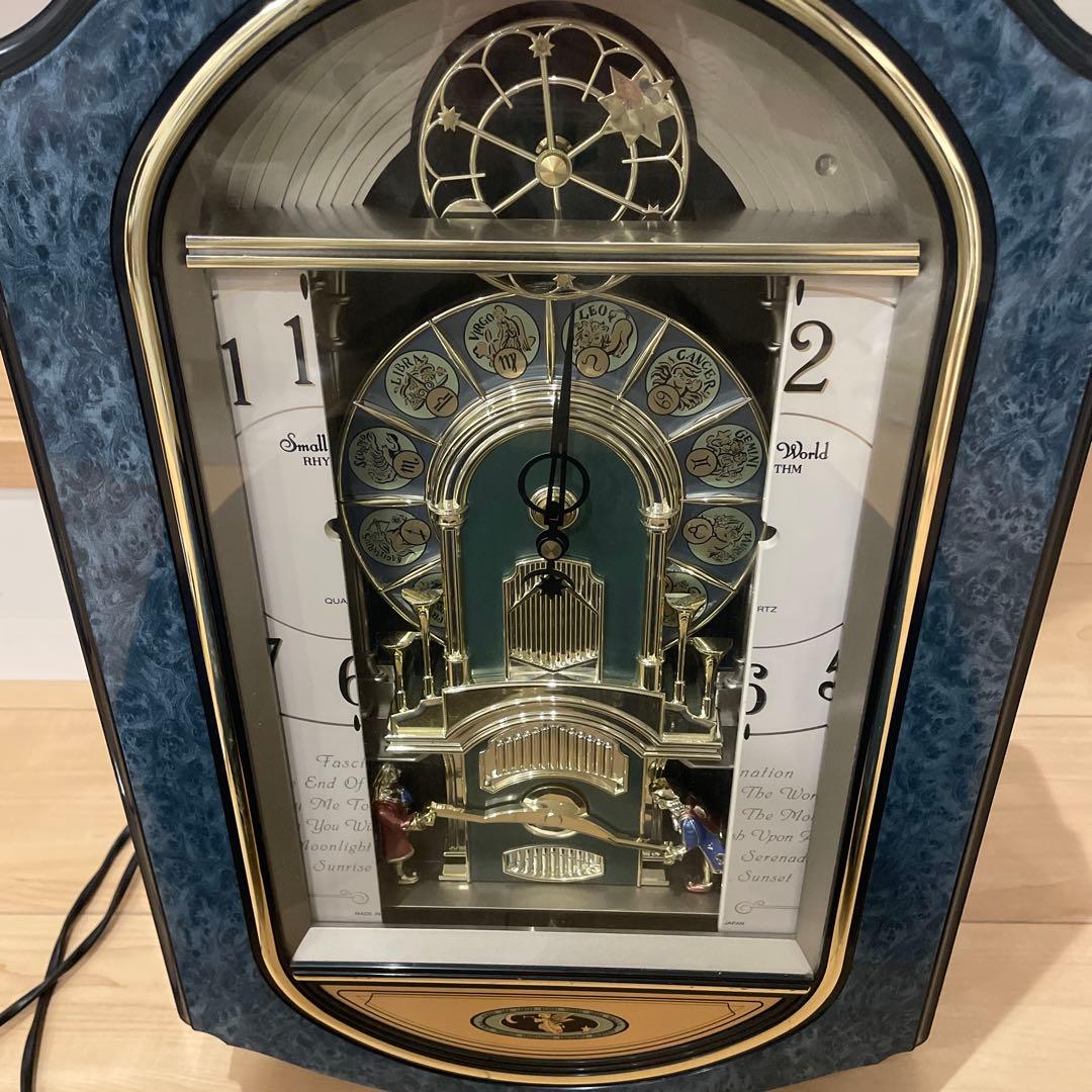 rhythm small worldリズム時計 からくり時計 4MH744RH