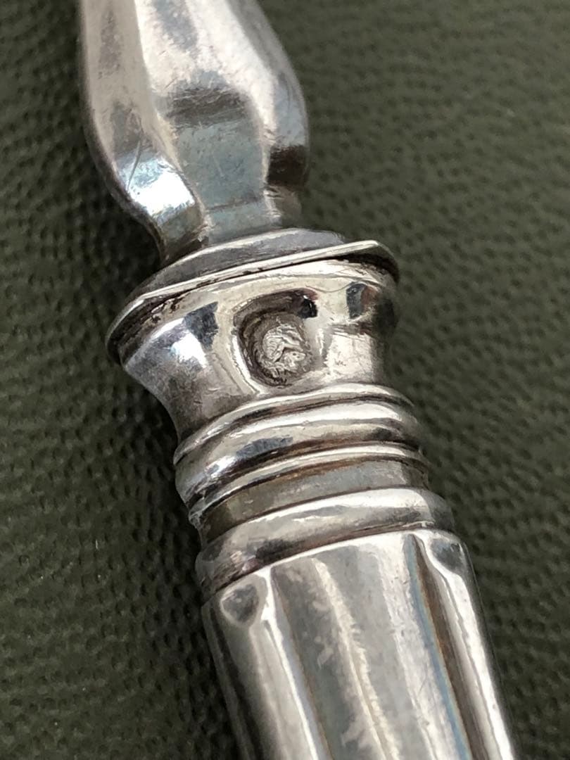 フランス アンティーク　Philippe Berthier 銀製カトラリー3本