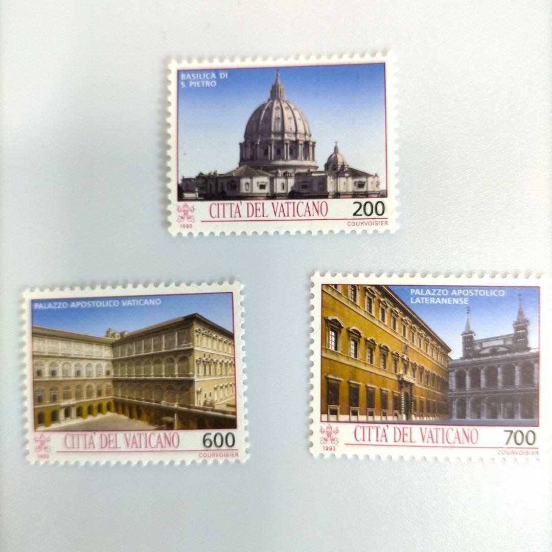 2617 外国切手 バテカン 1993年 宮殿建築 10種完 未使用の通販