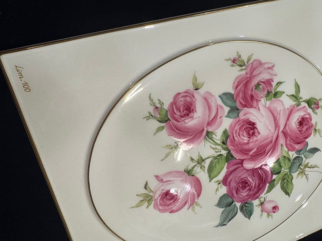 超激レア！正規マイセン　限定100枚　薔薇ブーケ　額入り