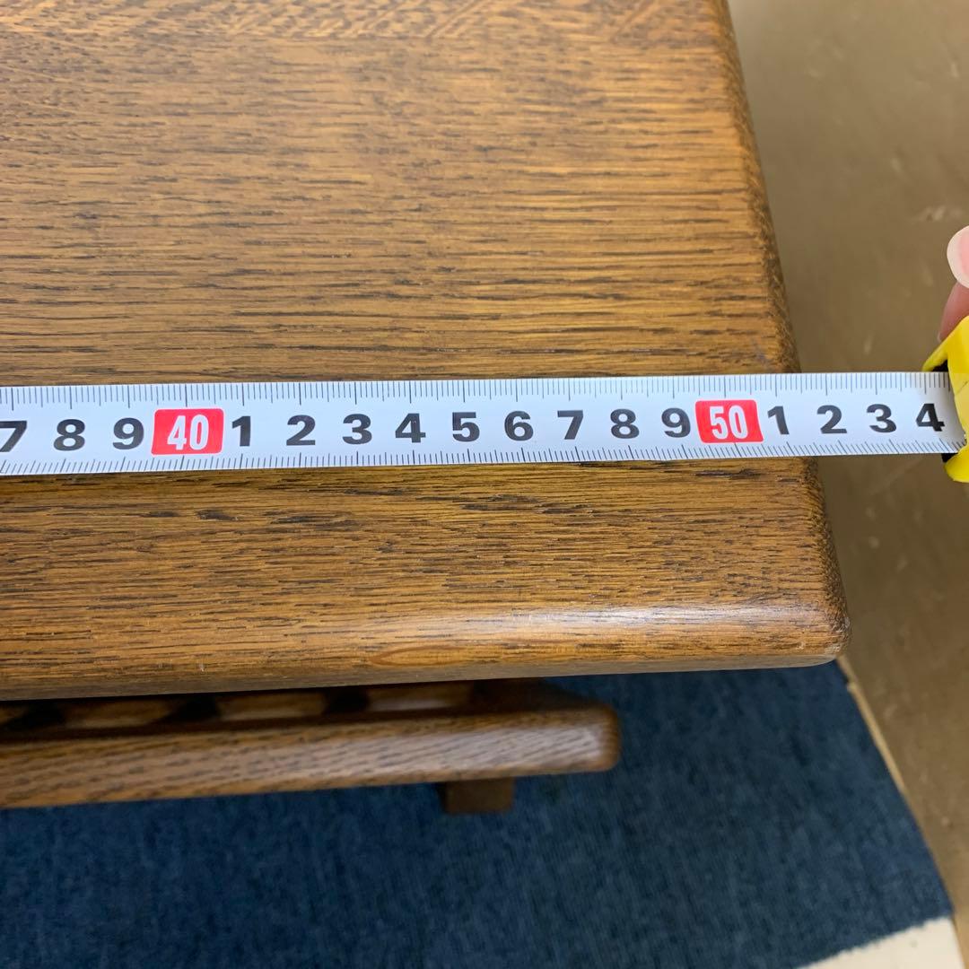 オランダ製 オーク無垢材 サイドテーブル x マガジンラック コーヒーテーブル