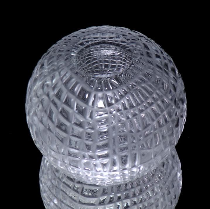 バカラ 珍品 ヴィンテージ クロコ型 フロスト加工 大型 1.1kg 花瓶 丸型