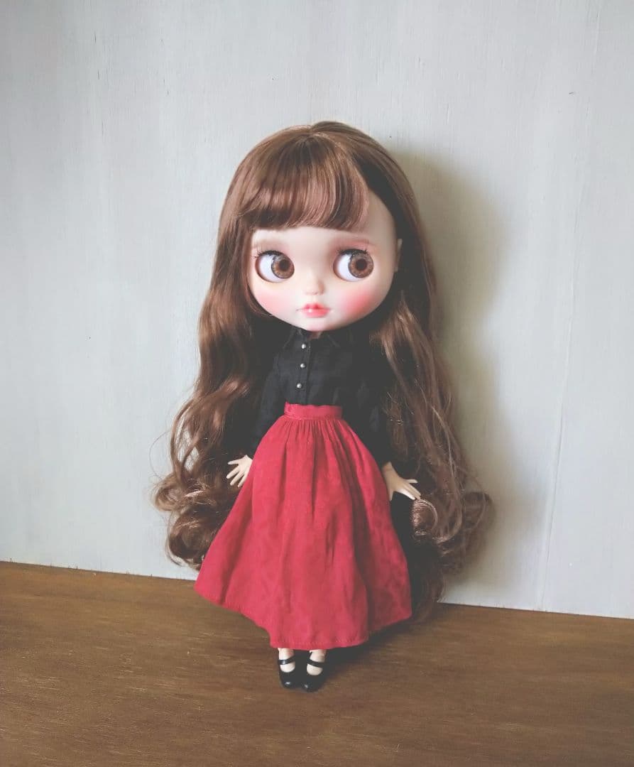 再出品279.※単品※黒のシャツ※ブライスアウトフィット※1/6ドール服