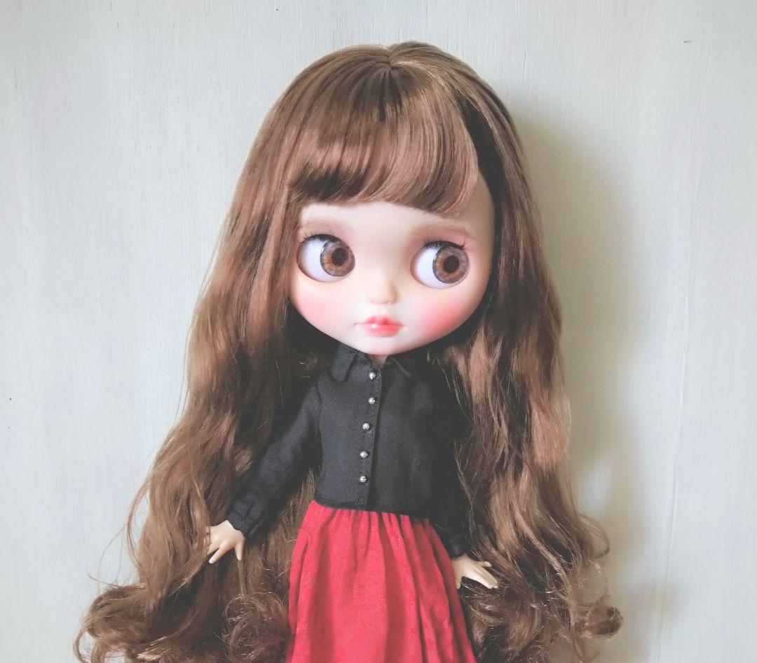 再出品279.※単品※黒のシャツ※ブライスアウトフィット※1/6ドール服