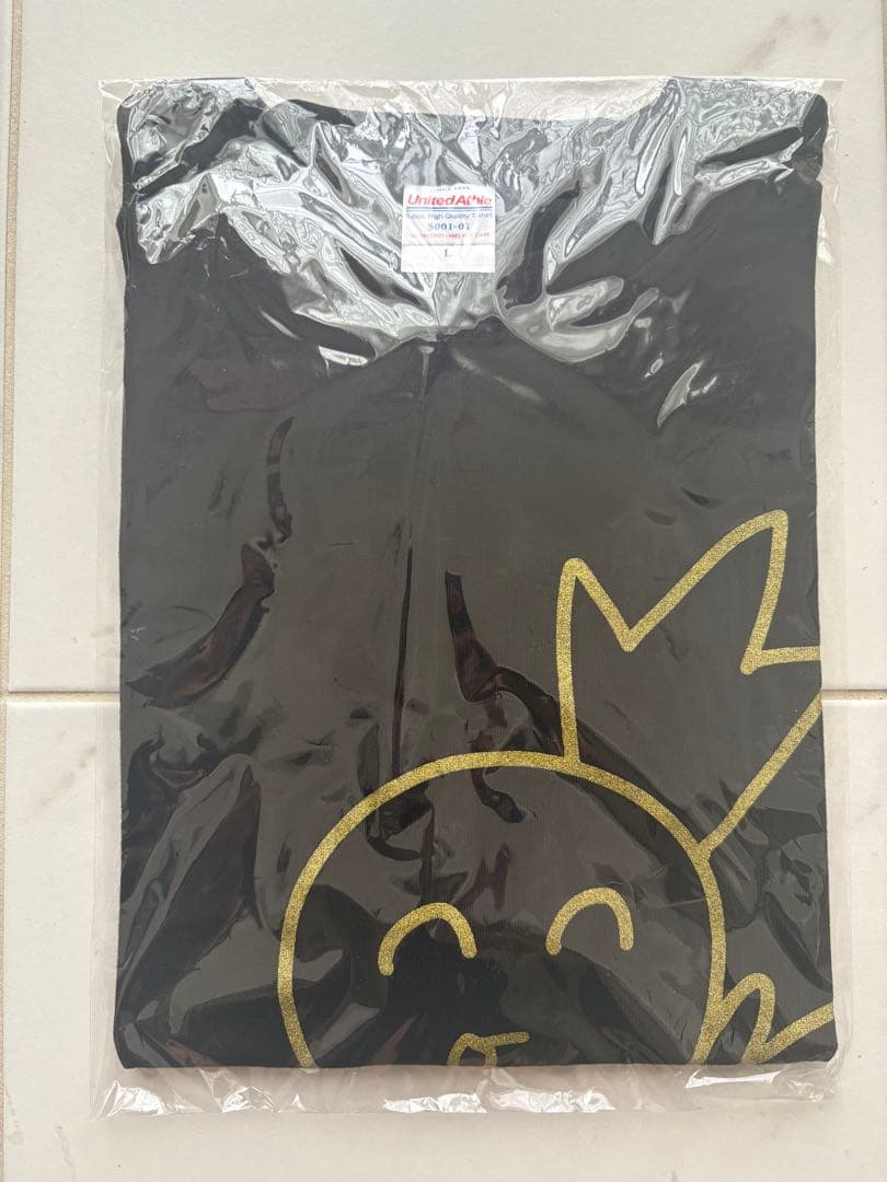 新品未使用 粗品 ハゲタコエビフライTシャツ 黒 Lサイズ - メルカリ