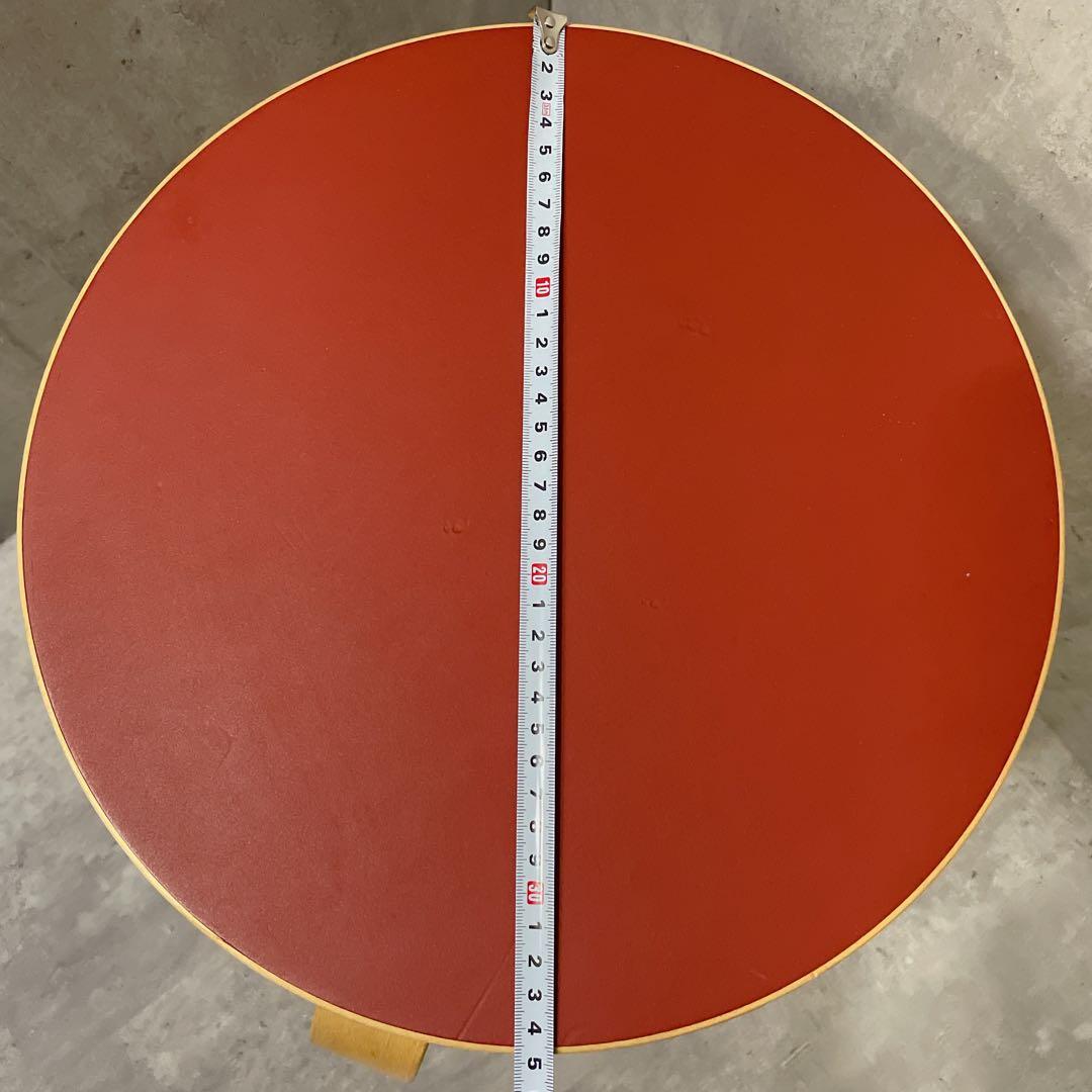 Artek アルテック スツール60 3本脚 レッド 正規品シール有 2012年