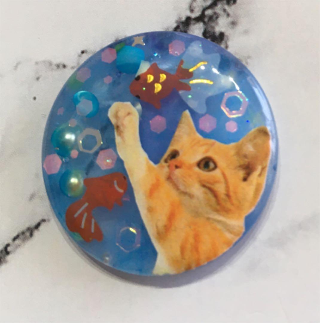 レジンヘアゴム、新作☆金魚捕まえたいにゃ・再販不可