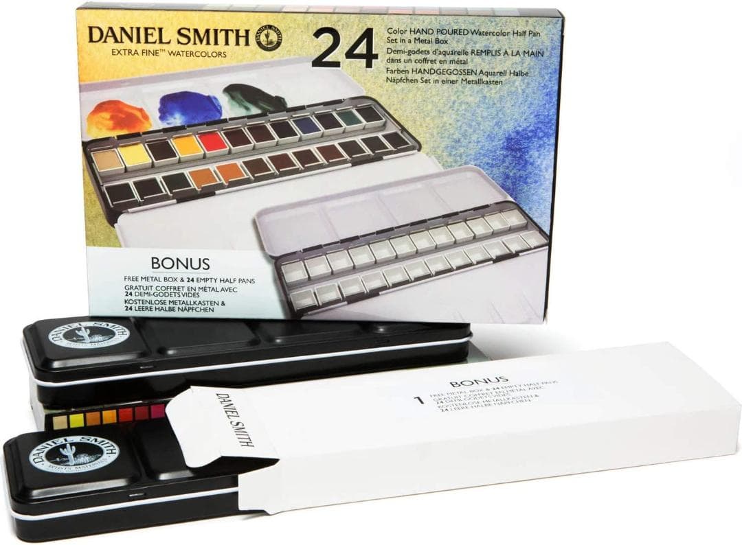 Daniel Smith ダニエルスミス 固形水彩絵具 ハーフパン 24色