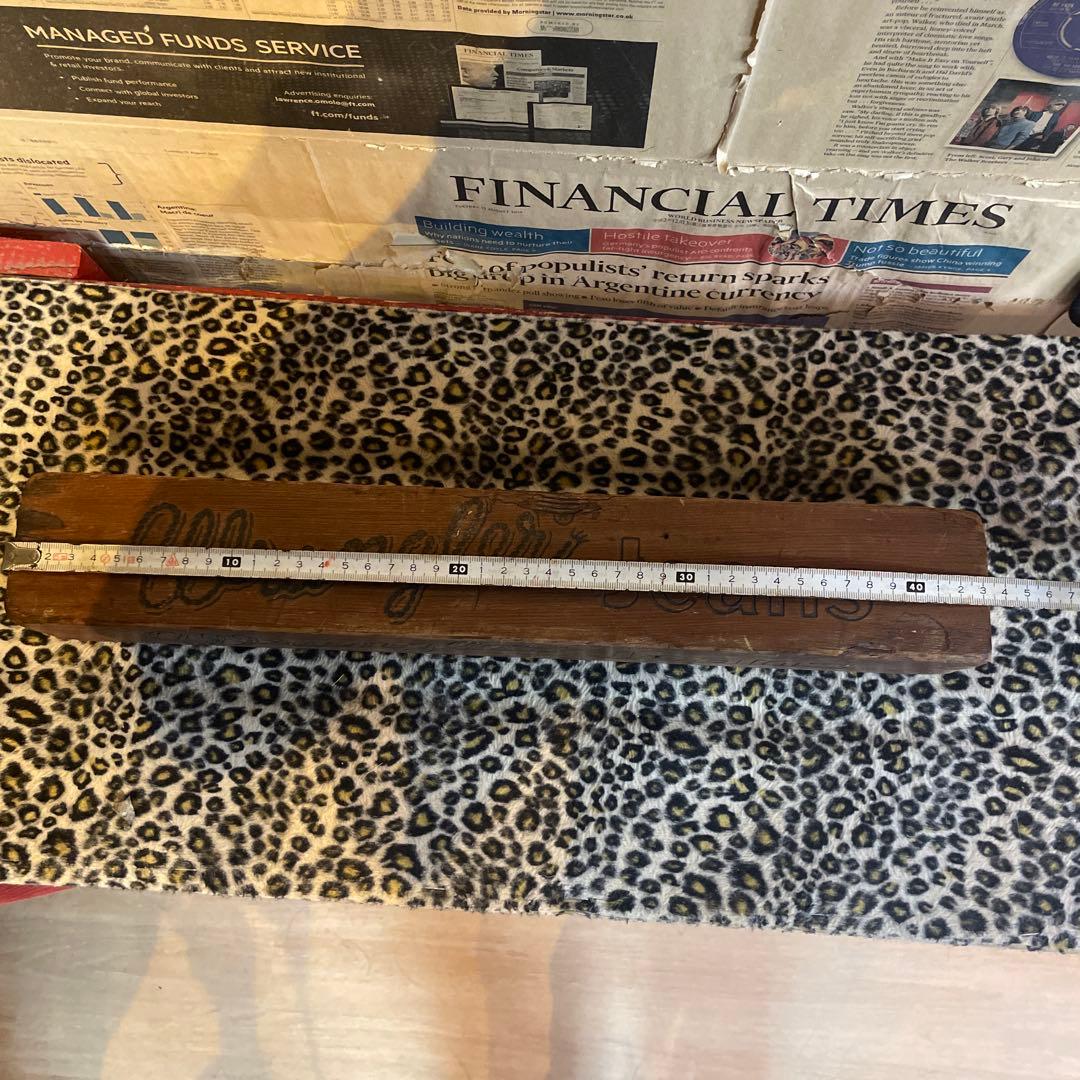 非売品アンティーク　Wrangler 木製ディスプレイブロック