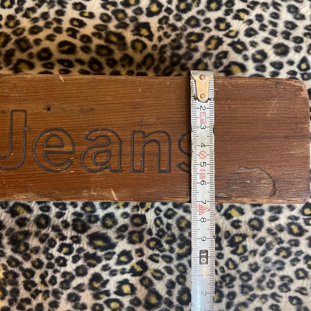 非売品アンティーク　Wrangler 木製ディスプレイブロック