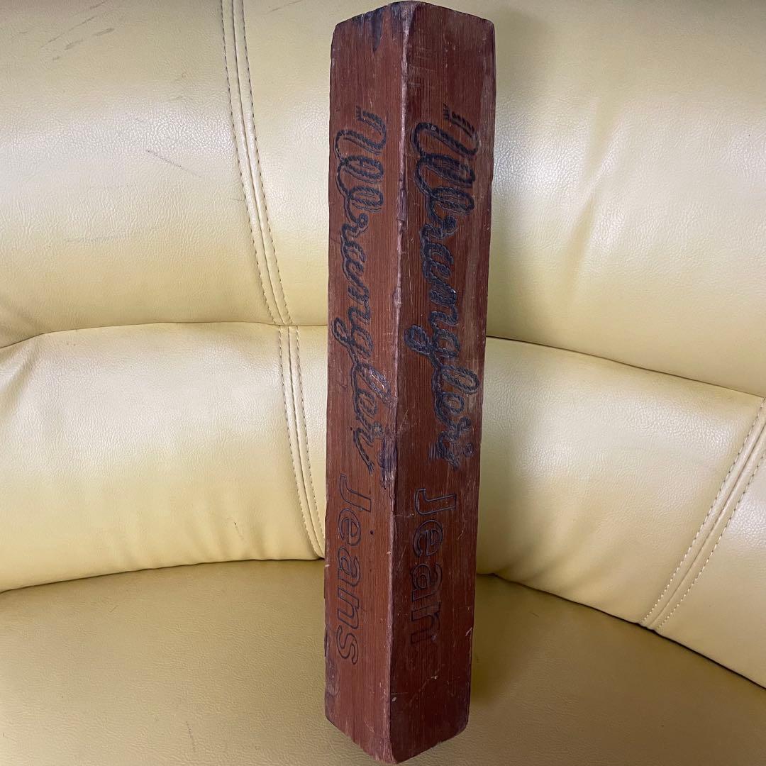 非売品アンティーク　Wrangler 木製ディスプレイブロック