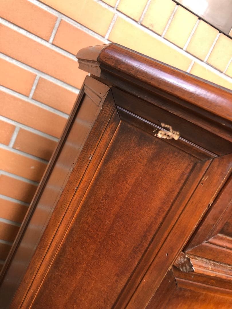 ヨーロピアン　イタリア　チェスト　ロココ調　アンティーク調　花台　木性　茶色