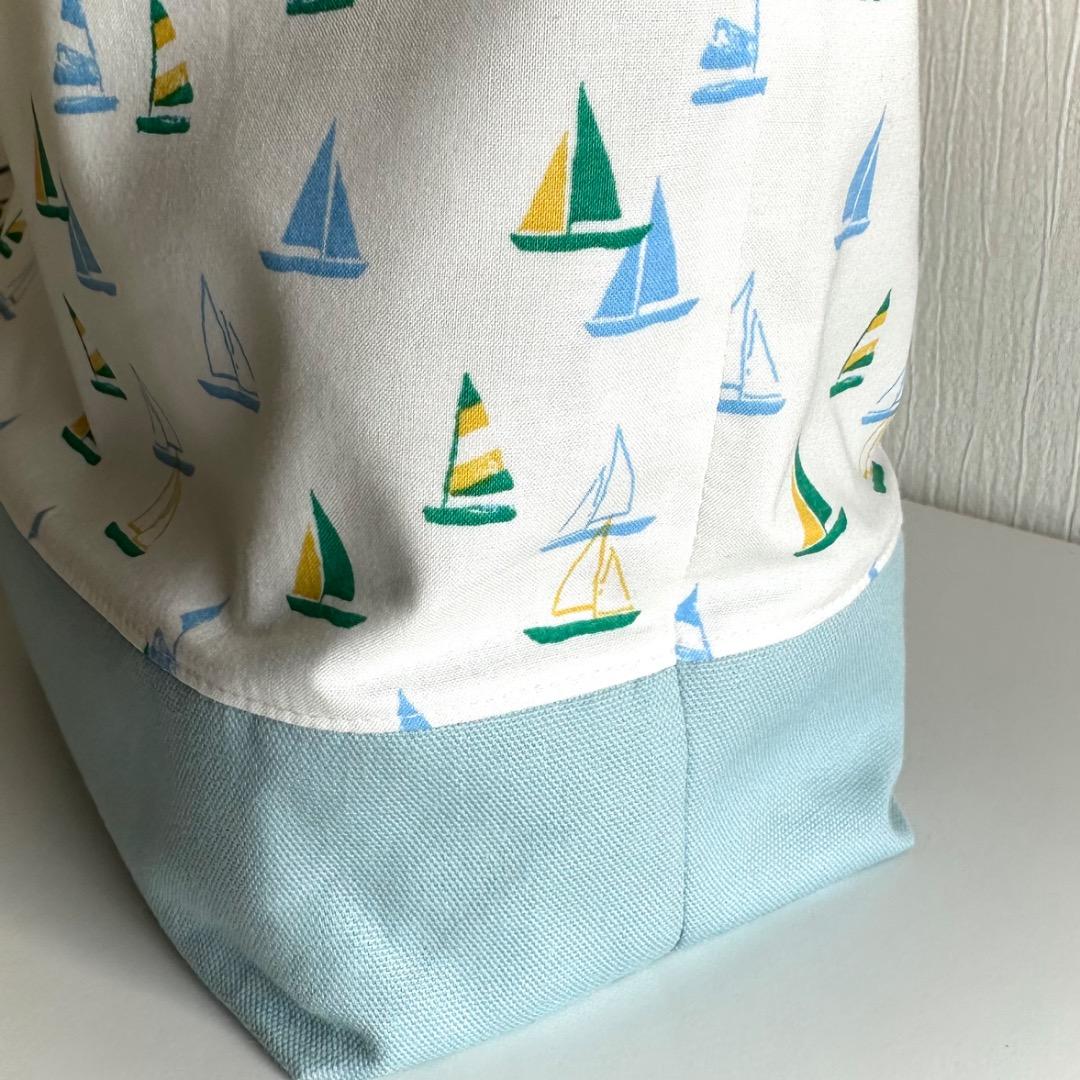 chiko様 ヨット お弁当袋 コップ袋 男の子 ハンドメイド巾着 入学入園