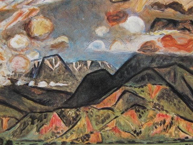 児島善三郎、「アルプスへの道」、希少な画集より、 新品高級額装付