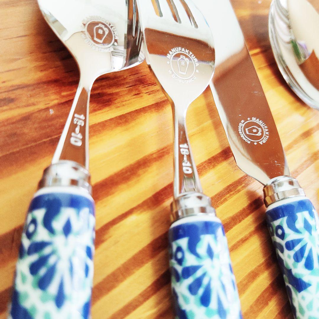 新品　ポーランド食器　カトラリーセット①　スプーンナイフフォーク3本　クラシック