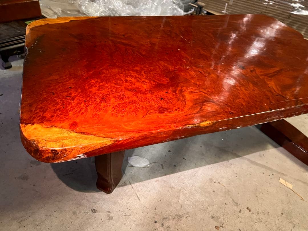 瘤杢一枚板 約100cm 無垢座卓 天板