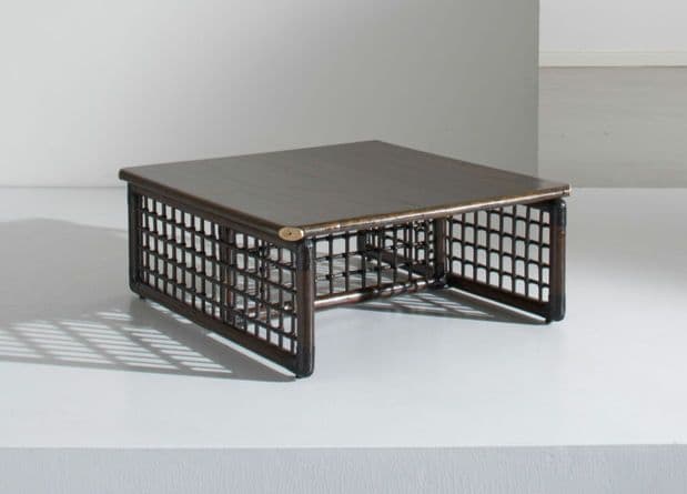 希少 1975's B&B アフラ&トビア・スカルパ ラタン テーブル - メルカリ