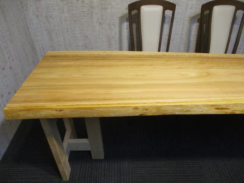 # 616 ■　檜　ヒノキ　テーブル　ダイニング　カウンター　座卓　一枚板