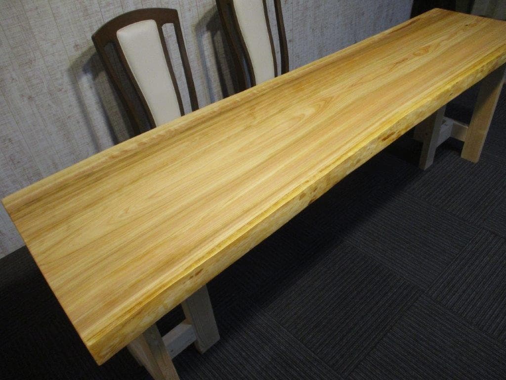 # 616 ■　檜　ヒノキ　テーブル　ダイニング　カウンター　座卓　一枚板