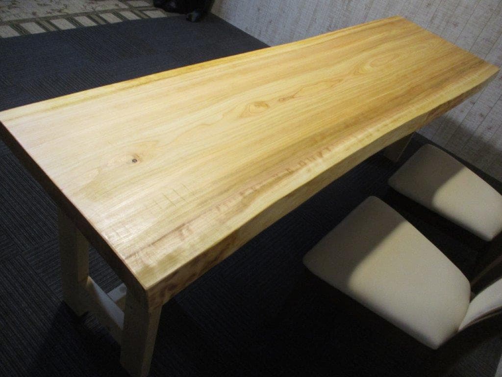 # 616 ■　檜　ヒノキ　テーブル　ダイニング　カウンター　座卓　一枚板