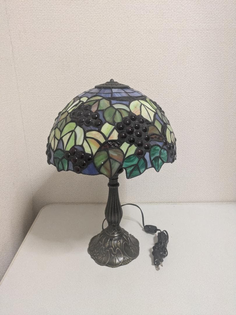 ステンドグラス スタンドライト テーブルライト 葡萄 ぶどう アンティーク調