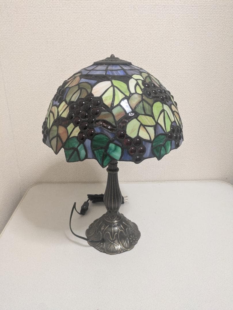 ステンドグラス スタンドライト テーブルライト 葡萄 ぶどう アンティーク調