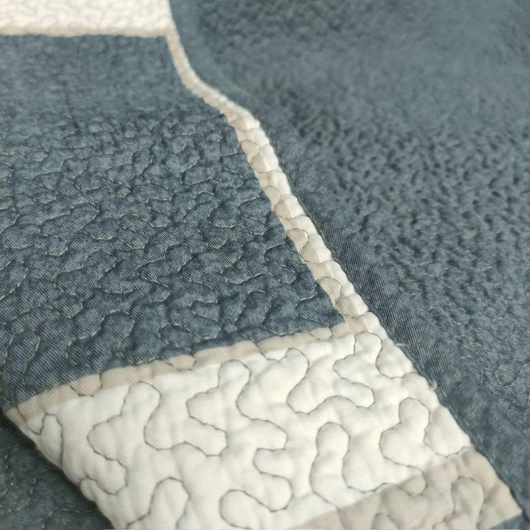 キルトベッドカバー3点セット綿マルチカバー キルティング QNG