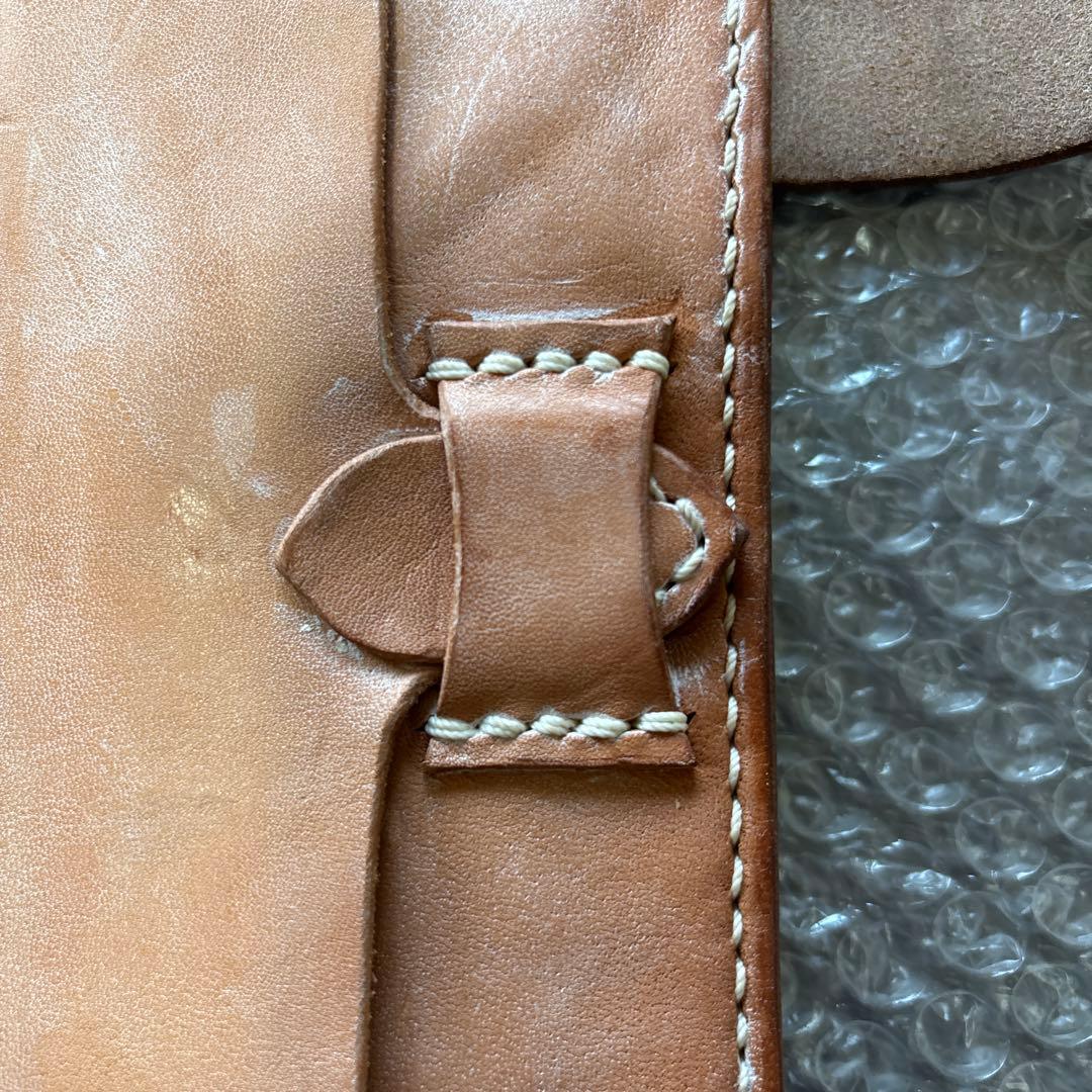 本革　ロングウォレット　コンチョ