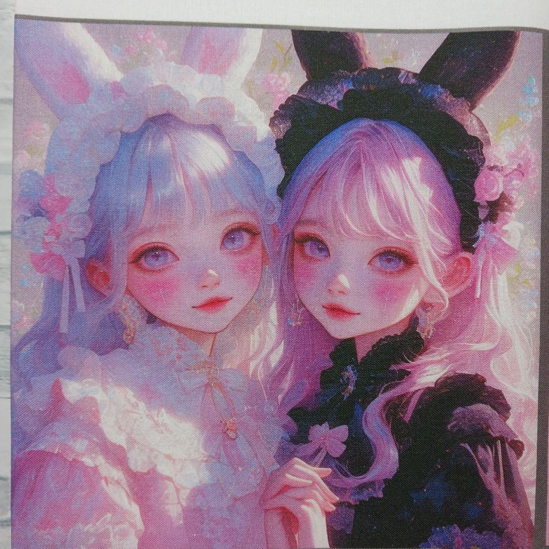 ご予約受付ページ　女の子とウサギパネル