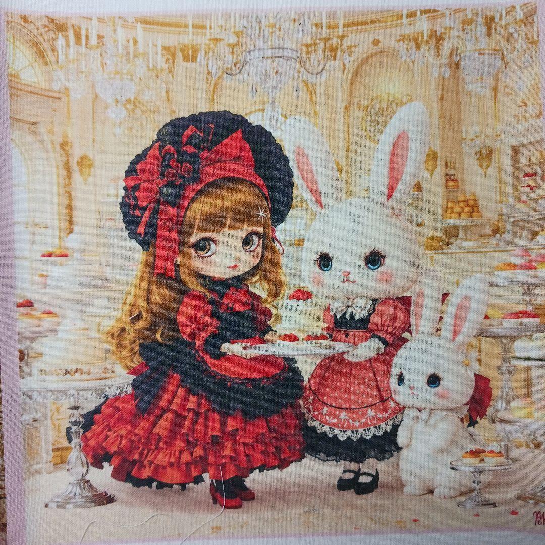 ご予約受付ページ　女の子とウサギパネル