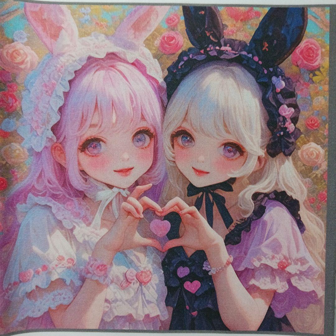 ご予約受付ページ　女の子とウサギパネル