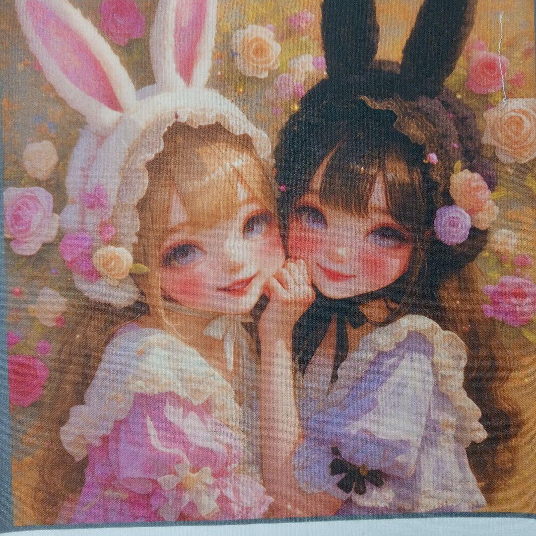 ご予約受付ページ　女の子とウサギパネル