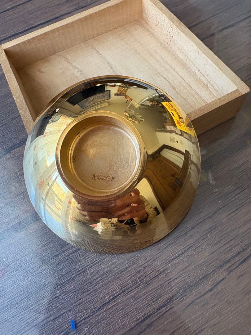 盃 金メッキ24K