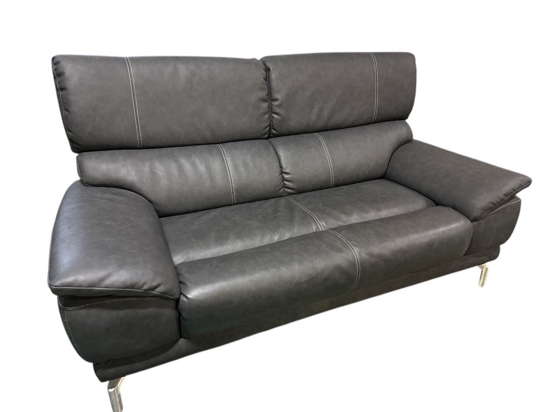 革張りソファ　2人掛けソファ